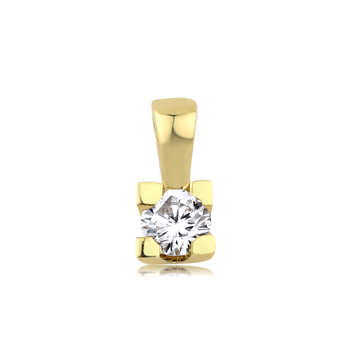 Solitaire Vedhæng (naturlig diamant)