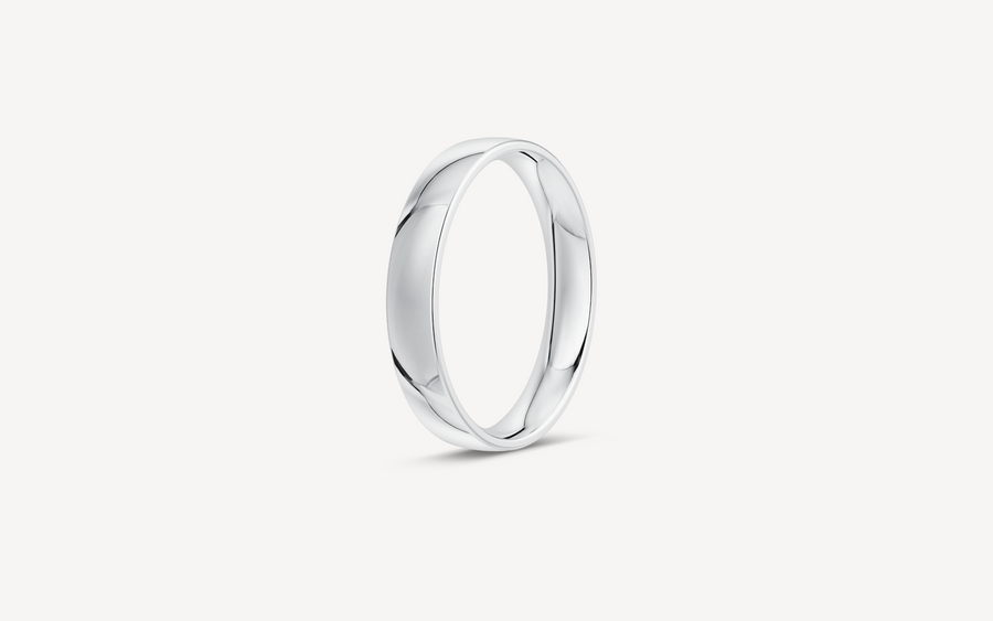 Vielsesring 14karat B-PROFIL - 4mm