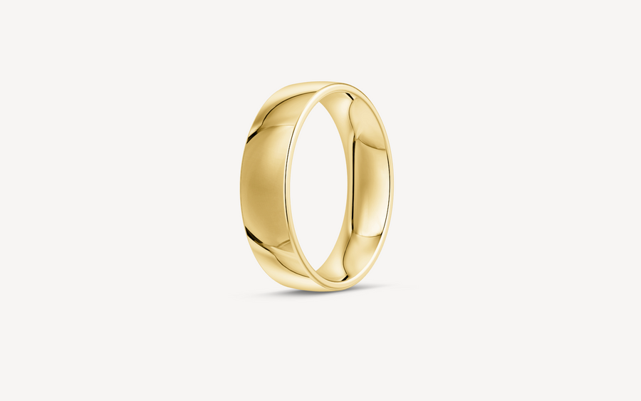 Vielsesring 14karat B-PROFIL - 6mm