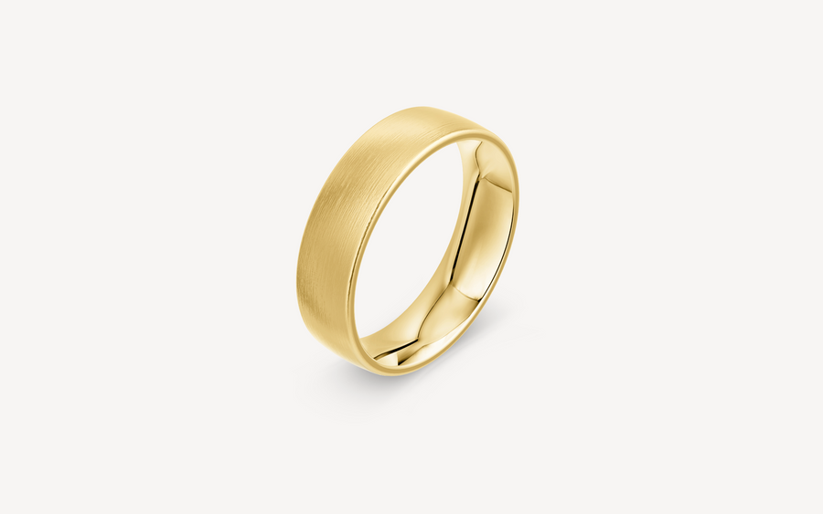 Vielsesring 14karat B-PROFIL - 6mm