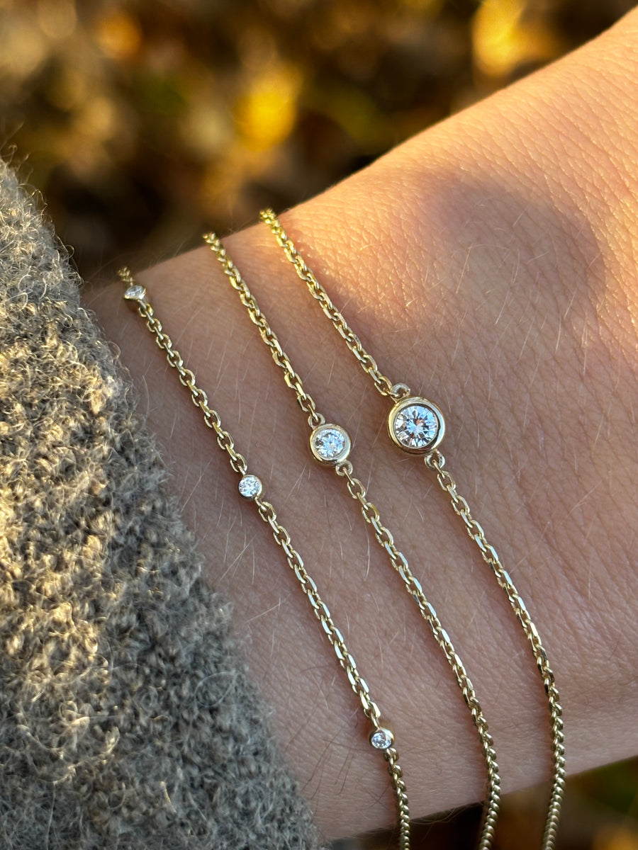 Stella Five Armbånd (Naturlig Diamant)