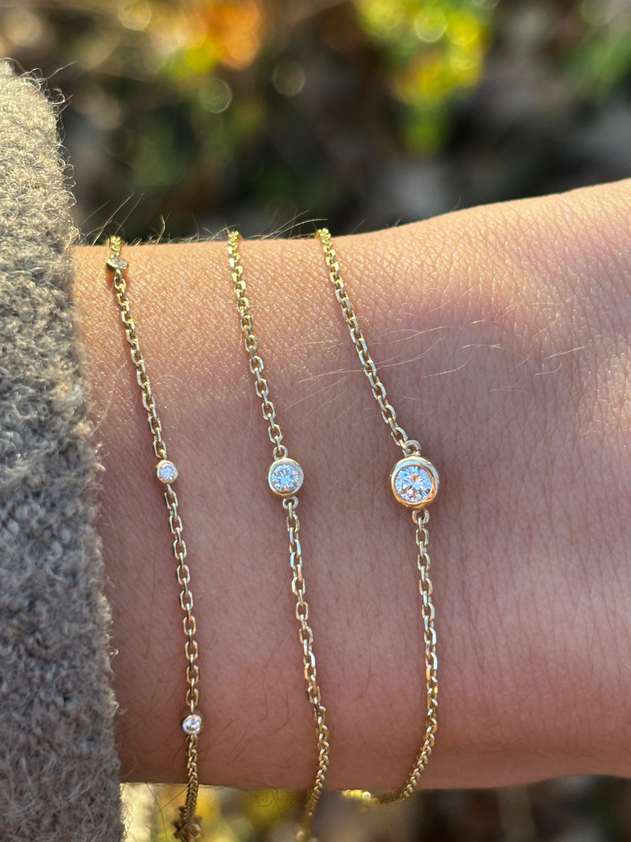 Stella Five Armbånd (Naturlig Diamant)