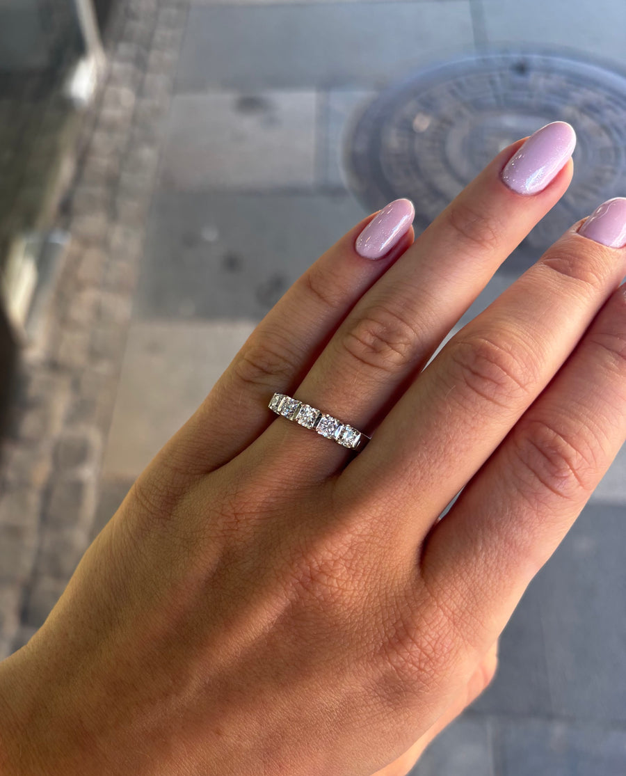 Alliancering, Spændfatning (naturlig diamant)