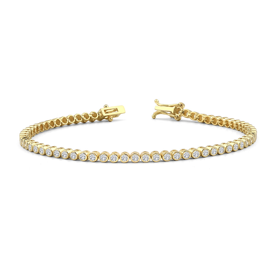 Tennis Rørfatning / Bezel (naturlig diamant)