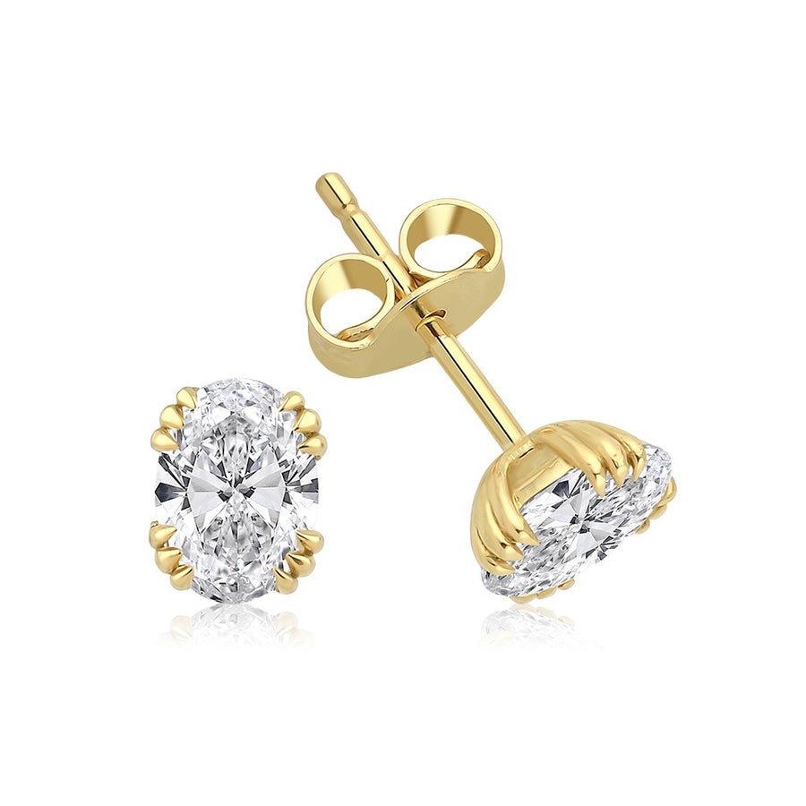 Iris Diamant Ørestikker (Naturlig Diamant)