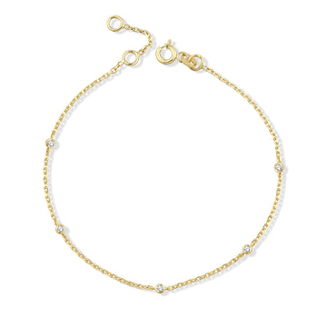 Stella Five Armbånd (Naturlig Diamant)