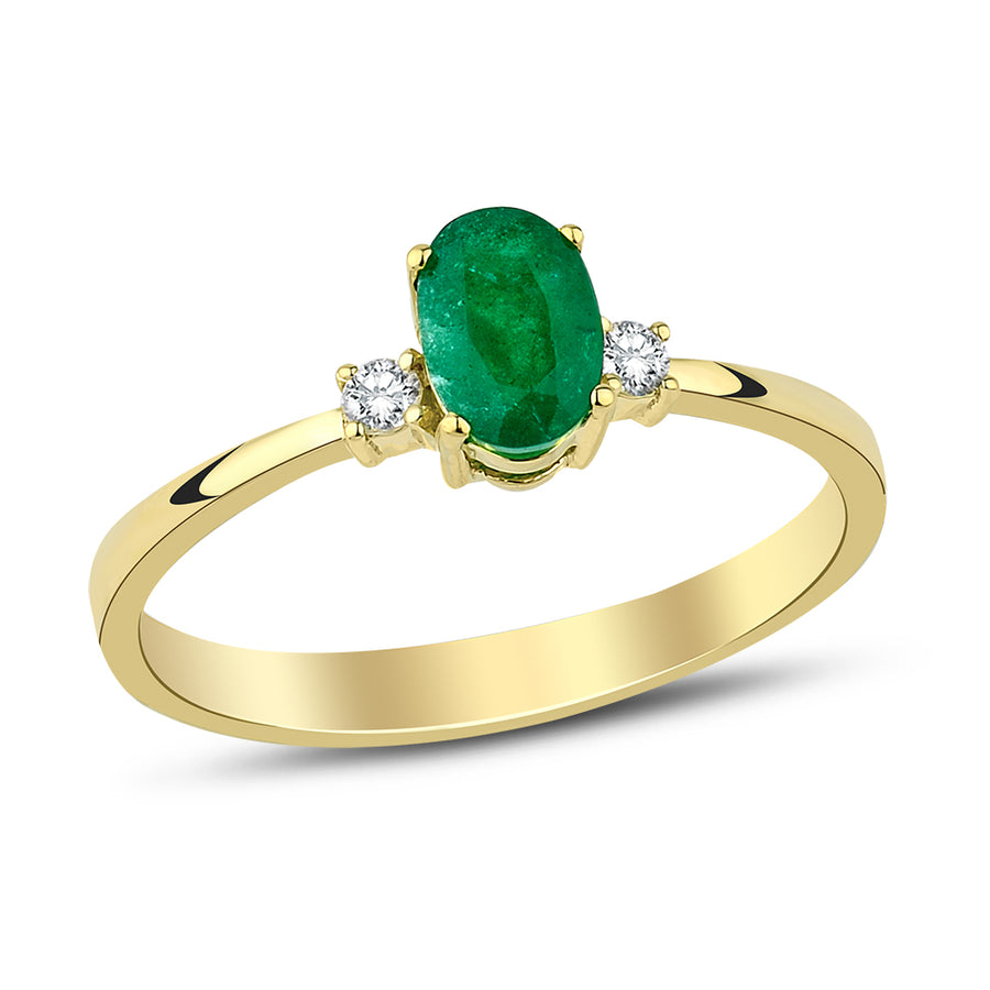 Oval Emerald Sidestone